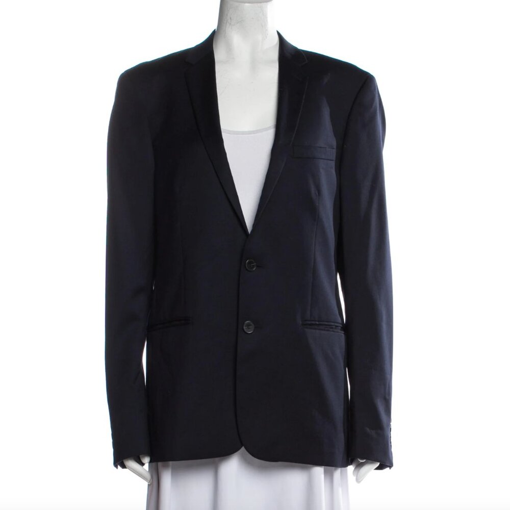 Sandro Navy Blue Men's‎ 100% Wool Blazer Size 50 (Large)